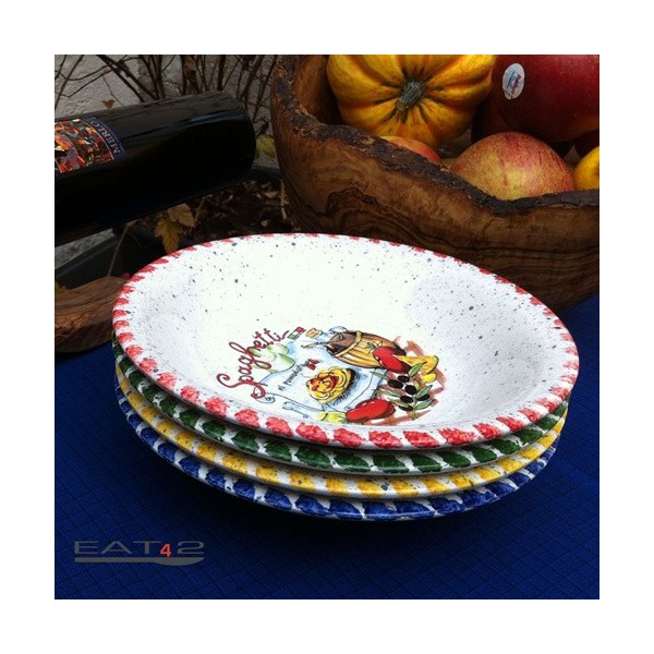Typical mediterranean spaghetti or pasta plate