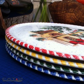 Pizza dish original italian mediterranean style