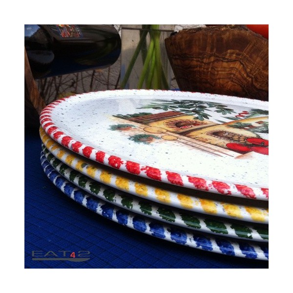 Pizza dish original italian mediterranean style