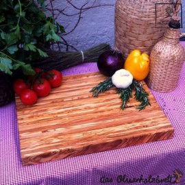 Large chopping board made of olive wood