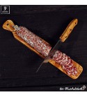 Salami board olivewood with knife