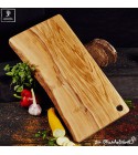Cutting board natural shaped with a hole