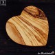 olive wood board heart shaped