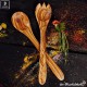  salad servers out of olive wood - a must have