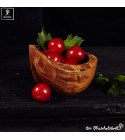Wood bowl natural look olive wood