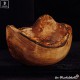 Bowl made of olive wood with natural border
