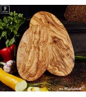 oval snack board olive wood