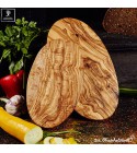 oval snack board olive wood