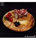 Round chopping board with juice groove