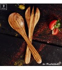 Salad cutlery olive wood