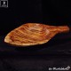 Little olive wood bowl with handle, individually formed