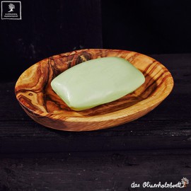 Oval soap holder inclusive soap 100g
