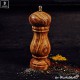Salt od pepper mill out of olive wood