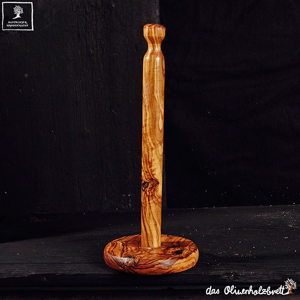 Olive wood paper towel holder deals